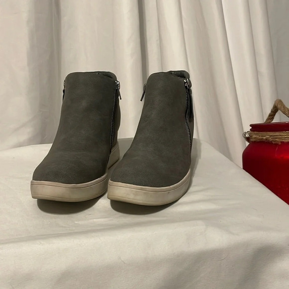 Dream Pairs Shoes - Dream Pairs Womens Booties gray 8.5 Sneaker Shoes